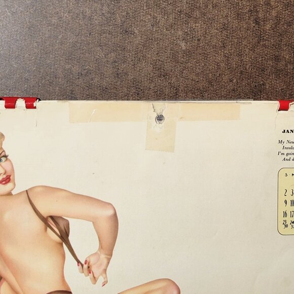Esquire Varga 1945 Pin-Up Girl Calendar Risque with Envelope - Picture 9 of 12